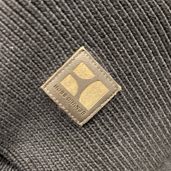 Hugo Boss Orange Cardigan shawl collar double-breasted black sweater - Picture 5 of 9